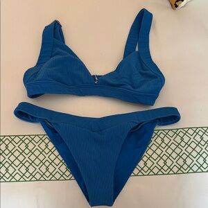 Frankie's Bikinis Vibrant Blue Bikini Set